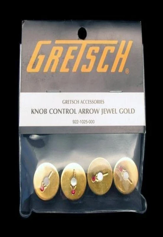 'Gretsch New Genuine 1025 g Arrow without Jewel Knob and Most Models 000, Gold, 4 Pack - Image 1