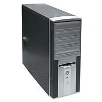 Q-Tec LE-MD 350W Black Midi-Tower 350W Black,Grey computer case - computer cases (Midi-Tower, PC, ATX, Black, Grey, 350 W, HDD, Power)