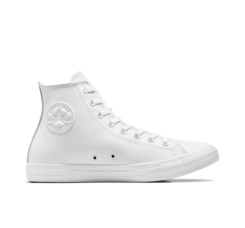 Converse Chucks CT AS HI Core Mono White Leather 1T406 Leather Mono Weiss, Schuhe Unisex Sizegroup 10:42