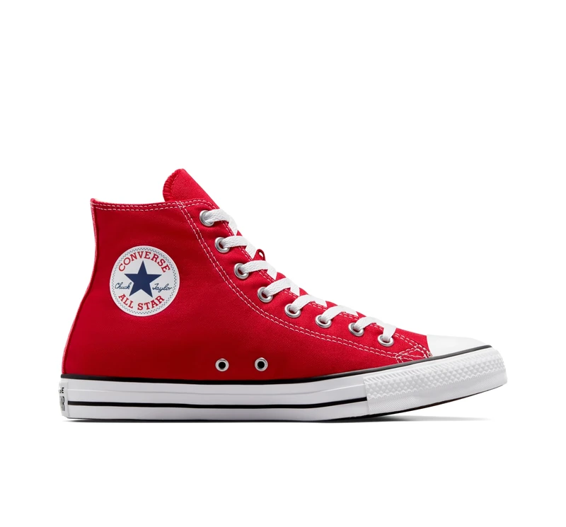 Converse All Star Hi Trainers Red Canvas - 5.5 UK