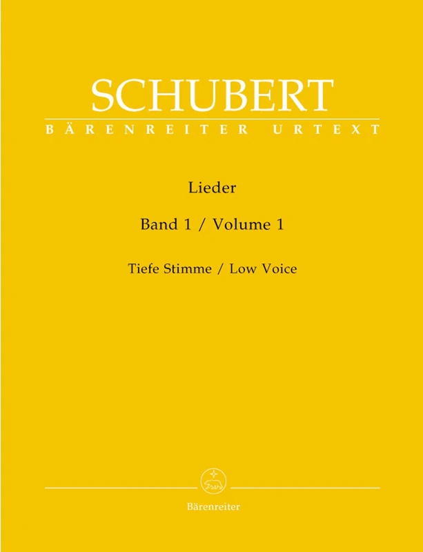 Lieder Volume 1, Low Voice & Piano