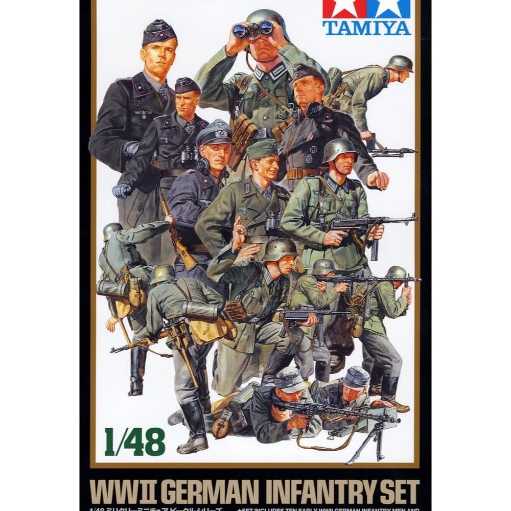 TAMIYA 300032512-1:48 WWII Figure Set German Infantry (15)