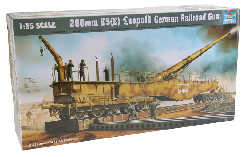Trumpeter 1:35-280mm K5E Leopold German Railroad Gun