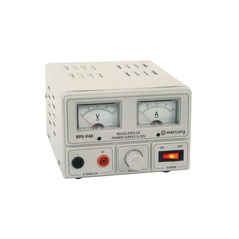 mercury RPS-V40 0-20 V 2 A Analogue Power Supply - Grey
