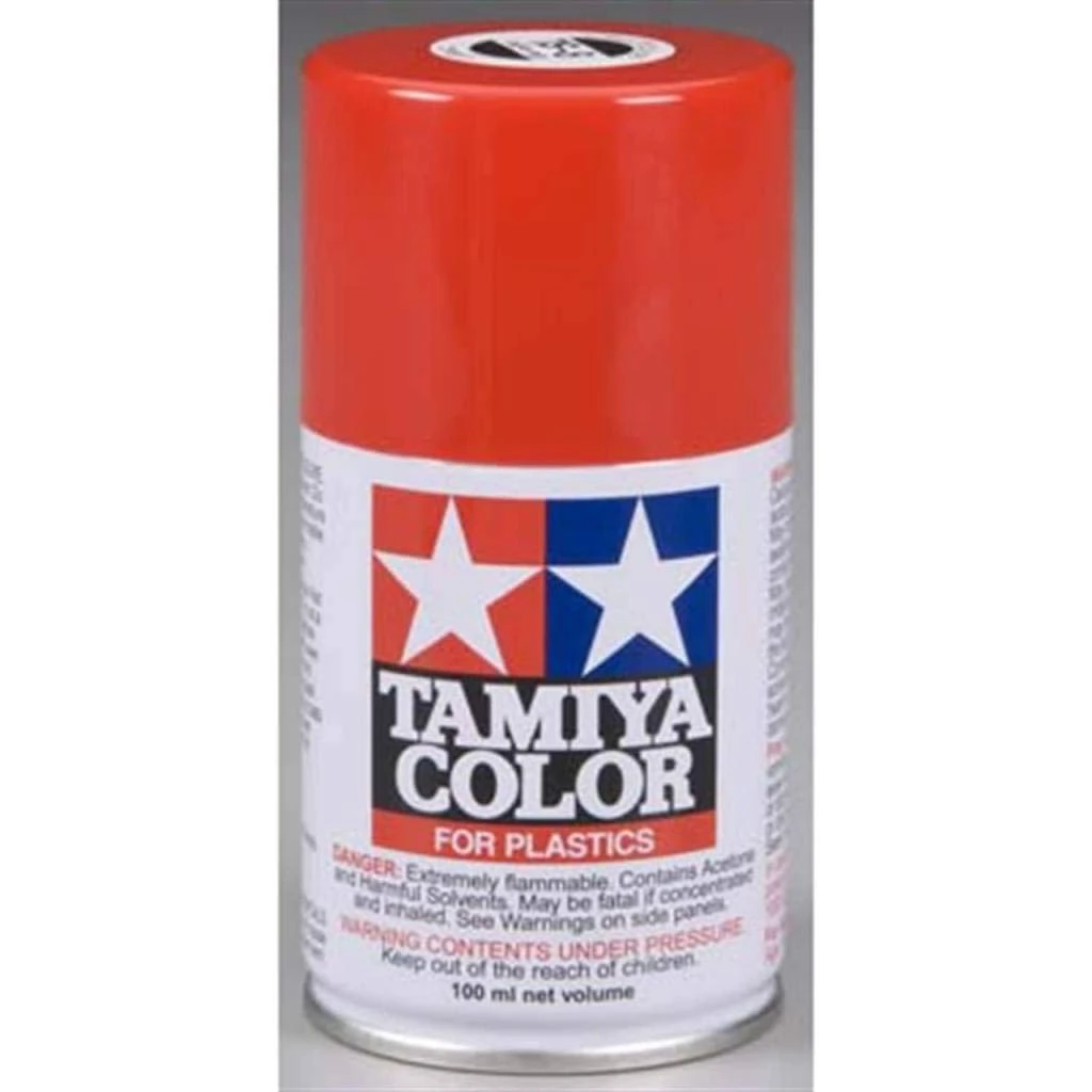 TAMIYA 85008 TS-8 Italian Red Glossy 100 ml - Spray Paint for Plastic Model Making, Model Making and Craft Accessories, Spray Paint for Model Making, 100 ml (Pack of 1)