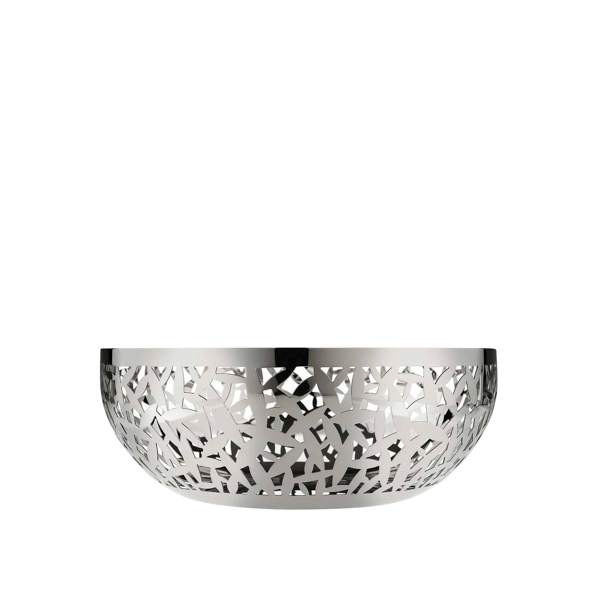 Alessi MSA04/29 Cactus Decorated Fruit Bowl, 18/10 Stainless Steel, Mirror Polished, 29 cm
