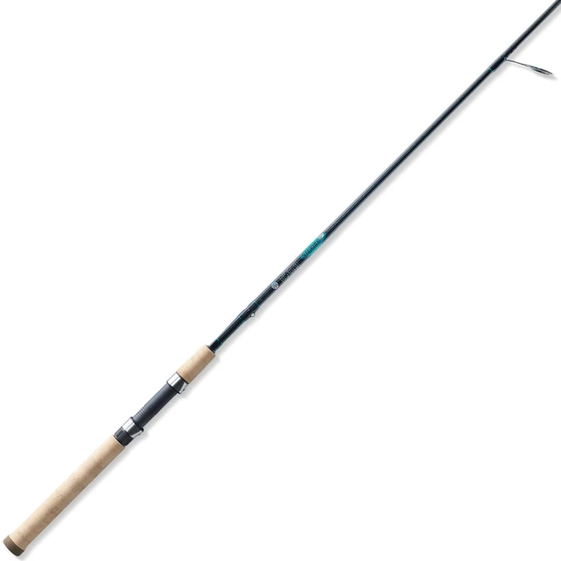 St.Croix Rod Premier 2-Part Graphite Spinning Fishing Rod with Cork Handle, Classic Black Pearl, 6.6ft MF 2pc Spinning Rod (PS66MF2) (PS66MF2)