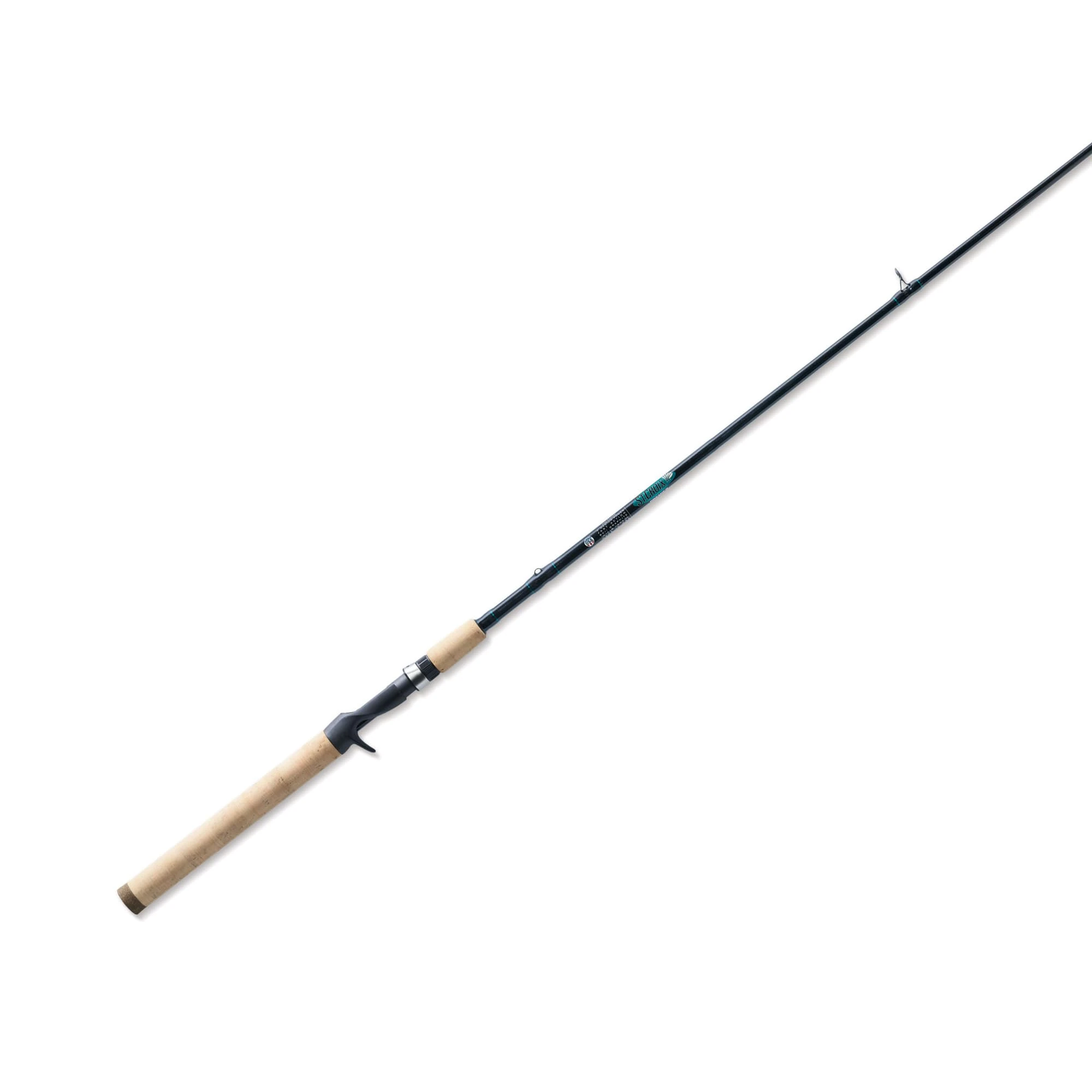 St Croix Unisex's Premier Casting Rod Fishing, Classic Black Pearl, 6’6"-Feet