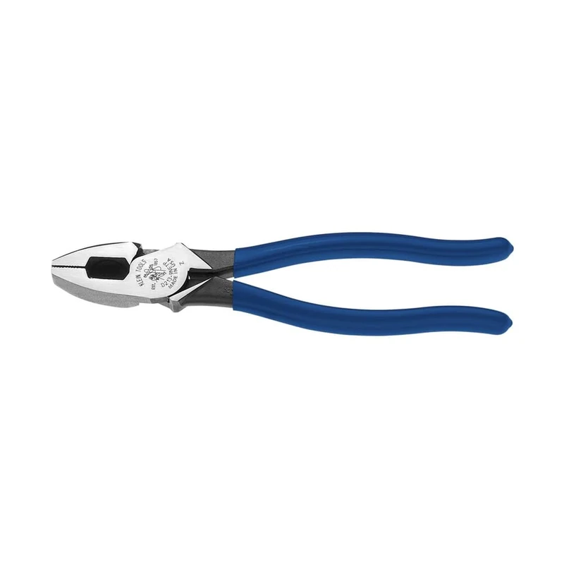 Klein Tools D213-9NETP Lineman's Fish Tape Pulling Pliers, High Leverage Design with Handle Termpering for Comfort When Cutting, 9-Inch