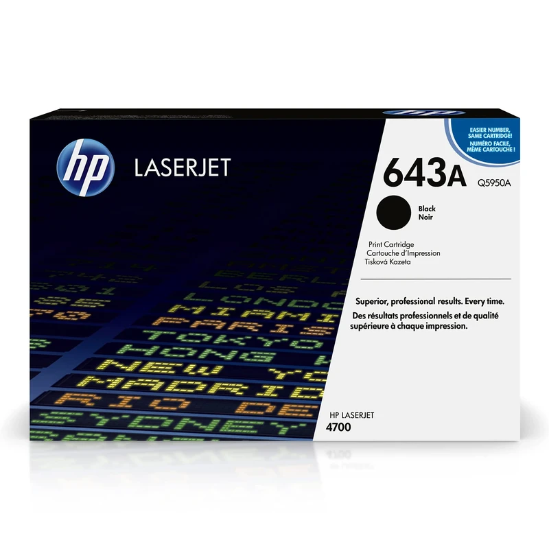 HP Q5950A 643A Original LaserJet Toner Cartridge, Black, Single Pack