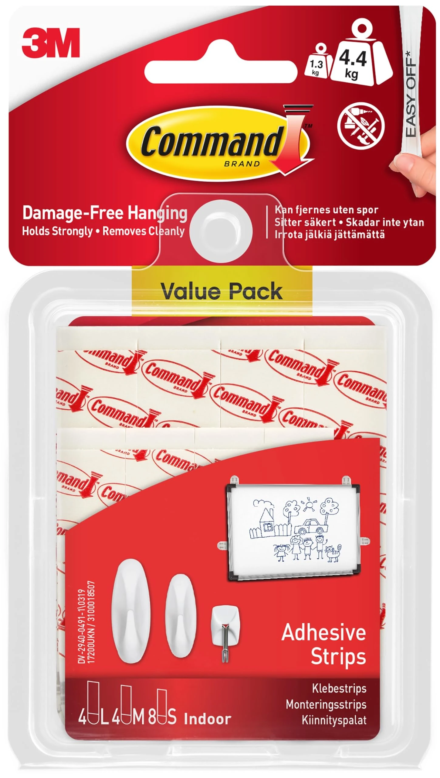 17200 Command Assorted Adhesive and Refill Strips