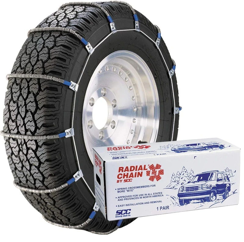 SCC TC2111MM Radial Chain LT Cable Tire Traction Chain for Light Trucks - Set of 2