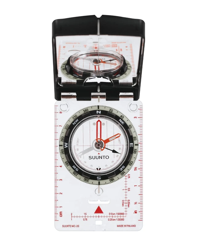 SUUNTO MC-2 G Mirror Compass, Global Orientation Adventure/Hiking Compass, Magnifying Lens, Adjustable Declination & Luminous Markings