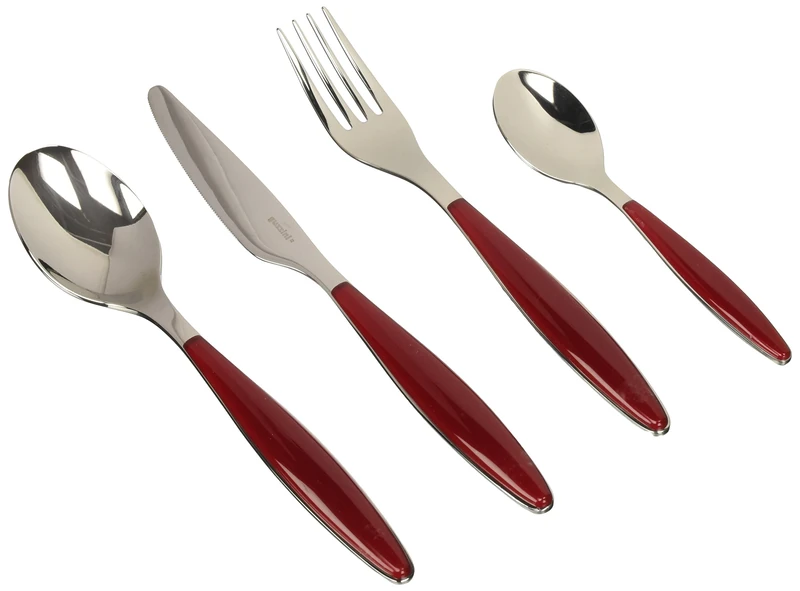 Guzzini Feeling 24 piece Red two-tone cutlery set - Image 1