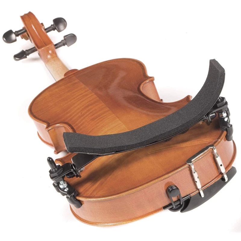 Bonmusica shoulder rest for violin 1/2 - for left-handers/Lefthand - Ergonomic shape - non-slip - moldable - comfortably padded