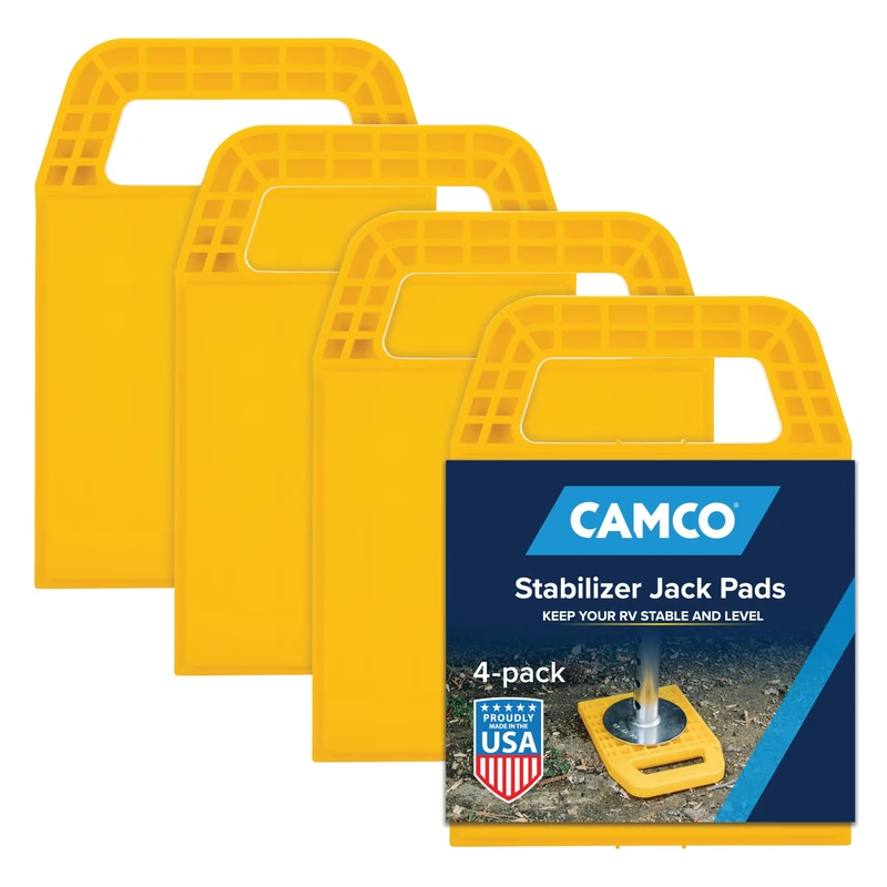 Camco 44595 Stabilizer Jack Pad Set of 4 - Heavy Duty