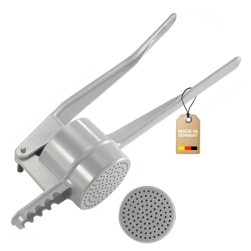 Westmark Spaetzle/Potato Press, With Round Holes, Die-Cast Aluminium, Length: 41 cm, Spätzlepress, Silver, 61102260
