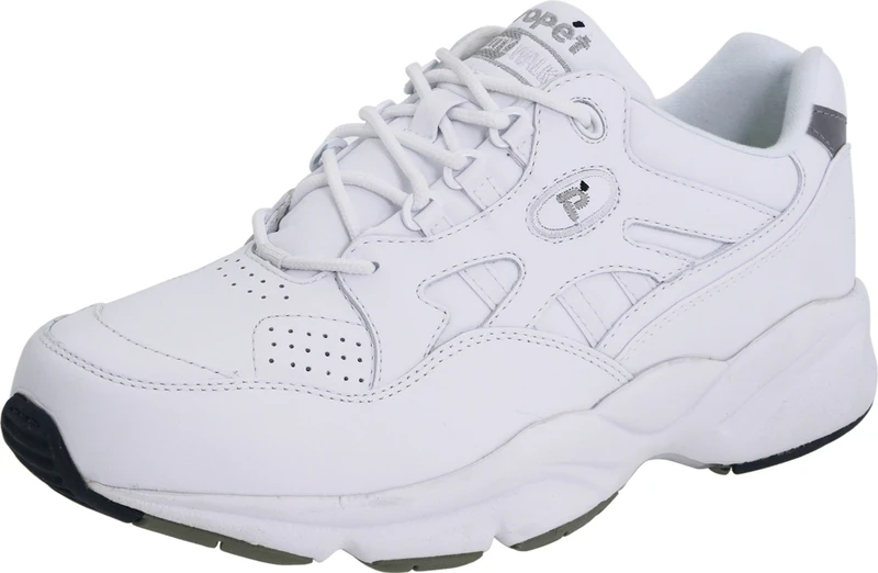 Propét Men's Stability Walker Sneaker, White, 8.5 UK