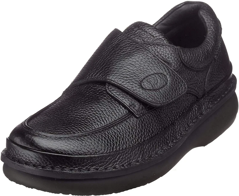 Propét Men's M5015 Scandia Strap Slip-On, Black Grain, 10.5 M (D)