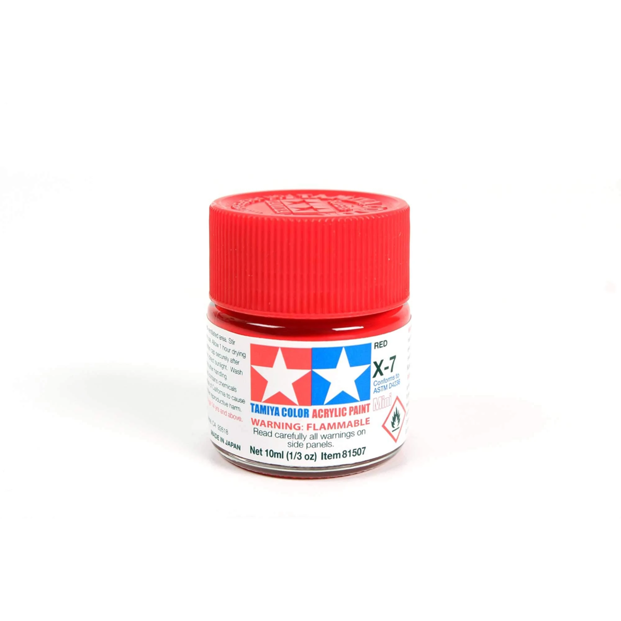 Tamiya 81507 Acrylic Mini X-7 Red