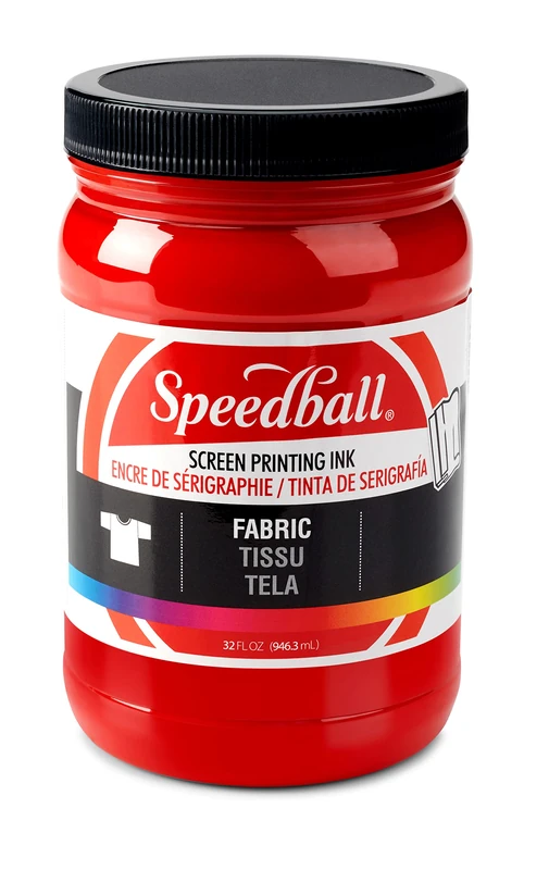 Speedball Fabric Screen Printing Ink, 32-Ounce, Red