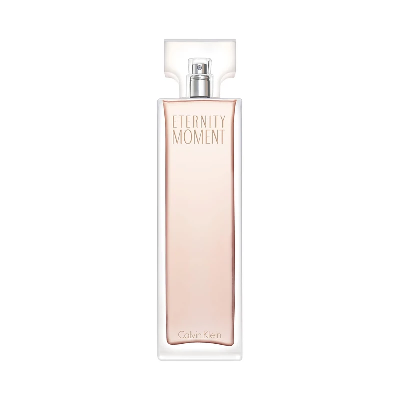 CALVIN KLEIN Eternity Moment - Eau de Parfum for Women - Floral Fragrance with Notes of Sweet Lychee, Pink peony and Raspberry Cashmere - High Longevity - 100ml