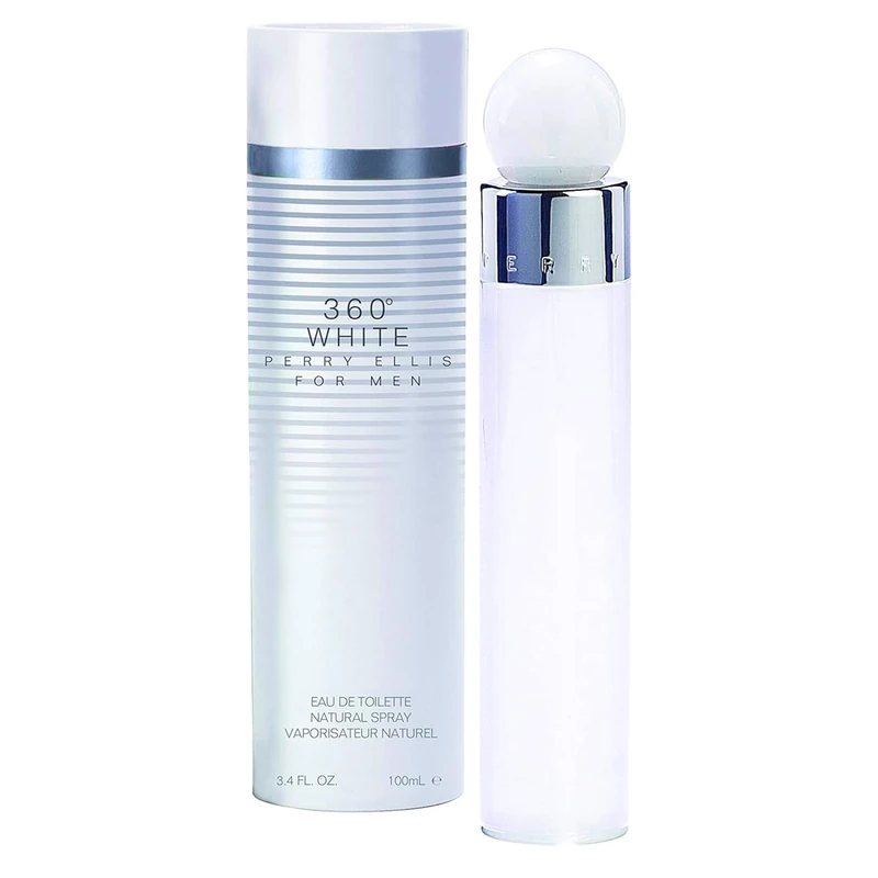 Perry Ellis 360 White EDT Natural Spray, 3.4 oz