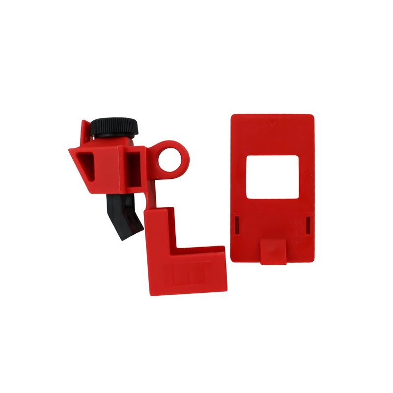 Screw Circuit Breaker Lockout System, 120/277 V, 24.13mm x 56.01mm x 16.51mm, Red, Pack of 6 - Image 1