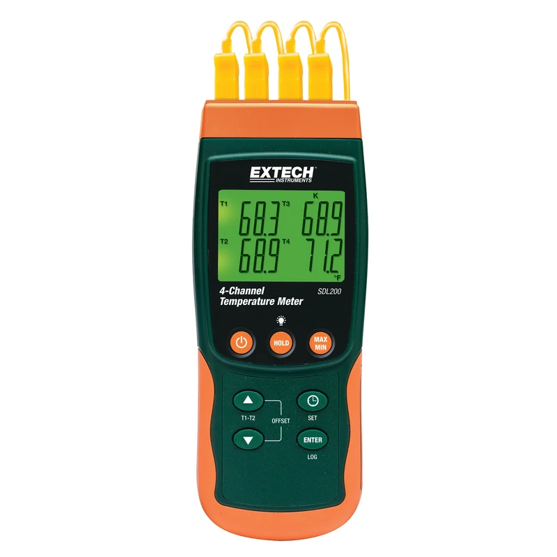 Extech SDL200 Four-Channel Thermometer SD Logger