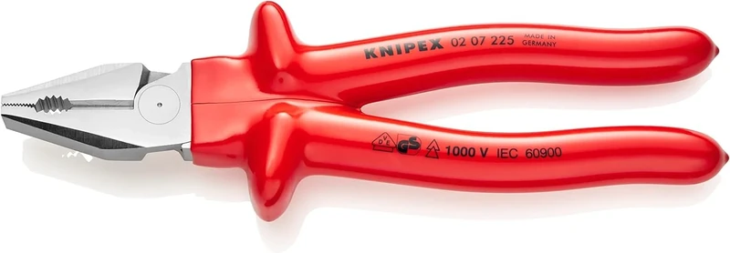 KNIPEX High Leverage Combination Pliers 1000V-insulated (225 mm) 02 07 225