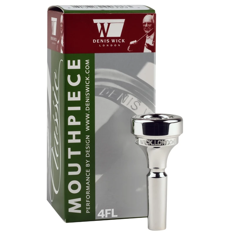Denis Wick 5884-4FL Classic Flugel Horn Mouthpiece, Silver Plated