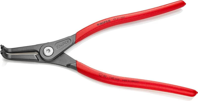 KNIPEX Precision Circlip Pliers for External Circlips on Shafts with Non-Slip Plastic Coating 305 mm, 49 21 A41 - Image 1