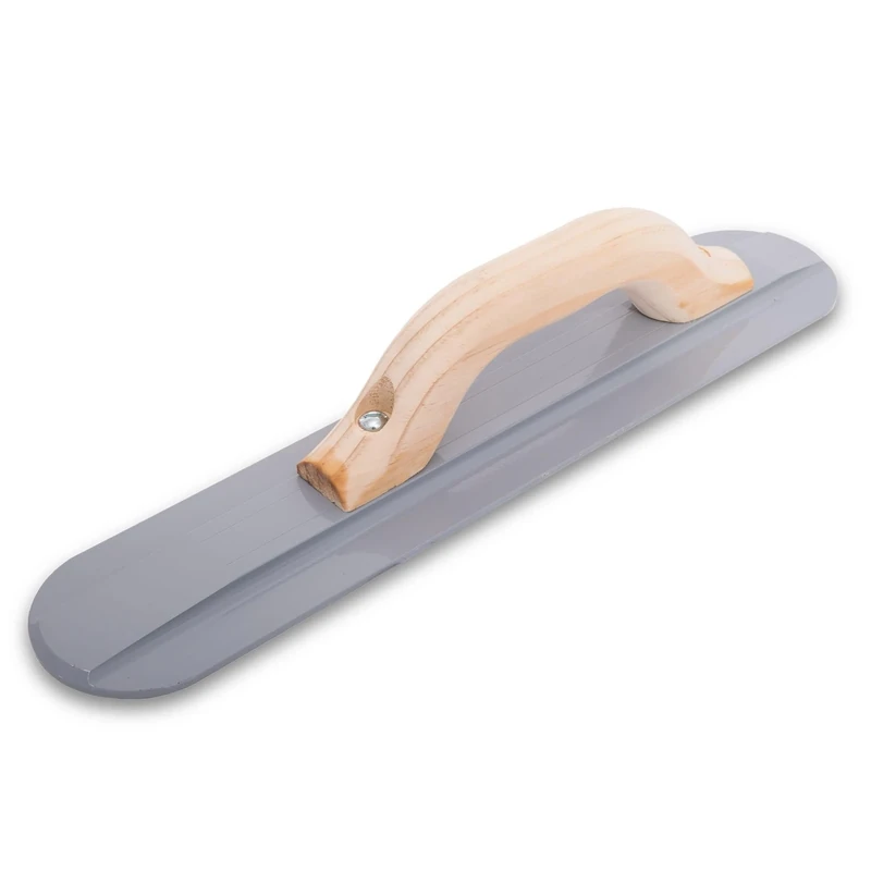 Marshalltown 143 16 x 3 1/8 Magnesium Hand Smoother with Rounded Ends - Wooden Handle