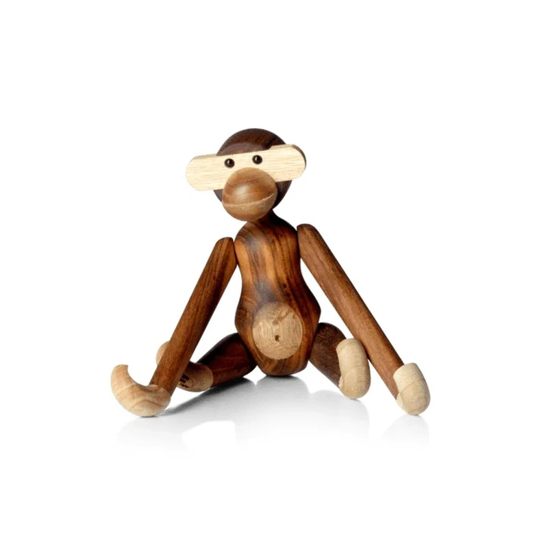 Kay Bojesen wooden figurine, brown, 7 cm x 7 cm