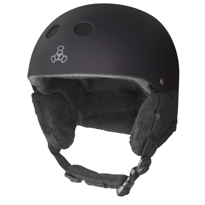Triple 8 New York Unisex T8 Snow Halo Audio Helmet - Black, X-Small/Small