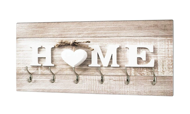 HAKU Möbel Wardrobe Stainless Steel Look, Motif, Mdf, Metal - Size: W 90 cm X H 40 cm X D 8 cm, Style: Modern