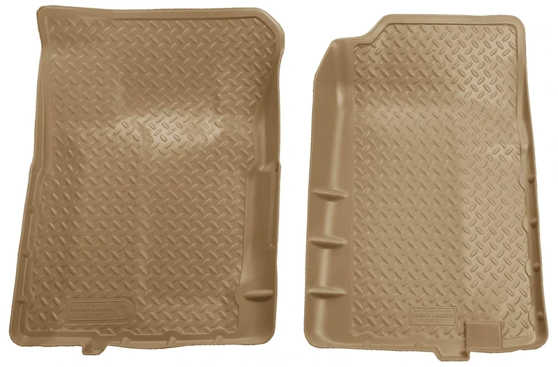 Husky Liners Classic Style Series | Front Floor Liners - Tan | 31103 | Fits 1992-1994 Chevrolet Blazer, 1988-1999 Chevrolet C1500/K1500 Extended 2 Pcs