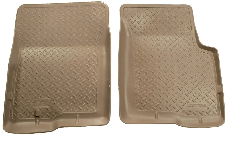 Husky Liners Classic Style Series | Front Floor Liners - Tan | 35453 | Fits 2001-2004 Toyota Tacoma Double Cab 2 Pcs