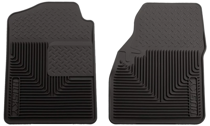 Husky Liners Heavy Duty Floor Mats | Front Floor Mats - Black | 51031 | Fits 2002-2006 Chevrolet Suburban/GMC Sierra 1500/2500/Tahoe/Cadillac Escalade, 1999-2007 Chevrolet Silverado, and more 2 Pcs