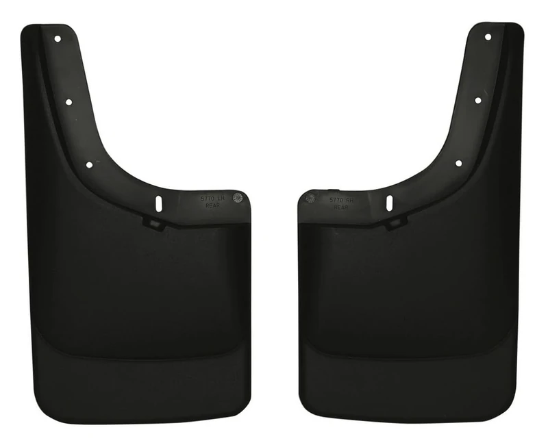Husky Liners Fits 2004-12 Chevrolet Colorado, 2004-12 GMC Canyon - without Fender Flares Custom Rear Mud Guards,Black,57701