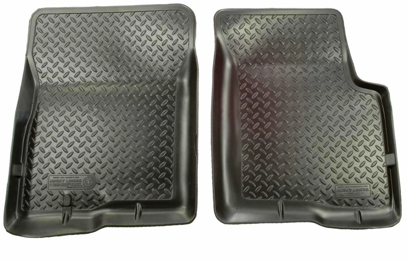 Husky Liners - 33301 Fits 1997-03 Ford F-150 SuperCab/Standard Cab, 2004 Ford F-150 Heritage SuperCab/Standard Cab Classic Style Front Floor Mats Black - Image 1