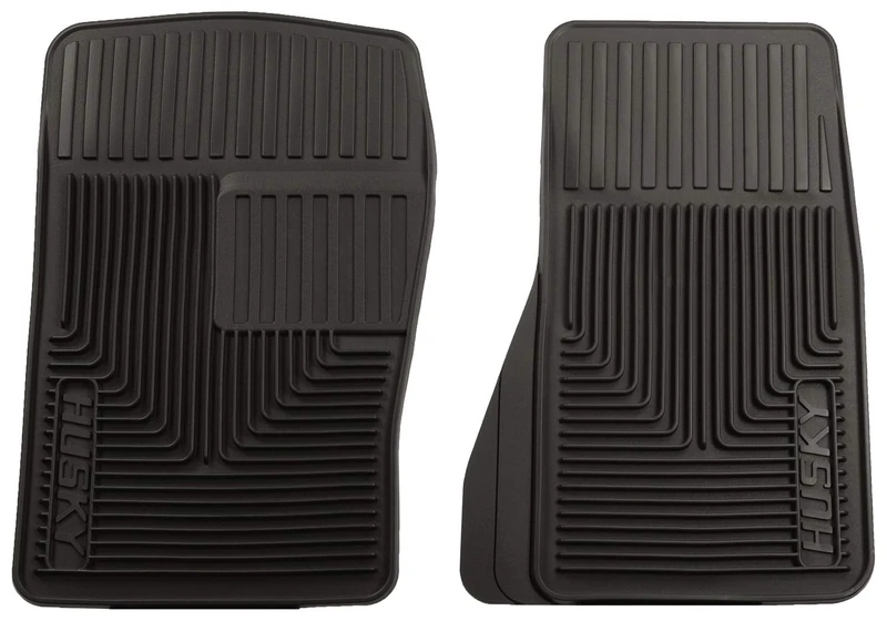 Husky Liners Heavy Duty Floor Mats | Front Floor Mats - Black | 51071 | Fits 1995-2005 Chevrolet Blazer/Cavalier/Sunfire, 1987-2004 Mustang, and more 2 Pcs