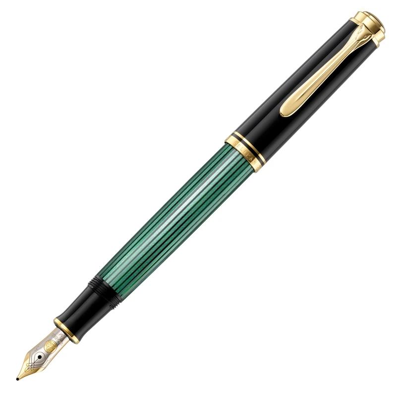Pelikan Premium Souverain M400 Deluxe Fountain Pen Fine Tip Black/Green
