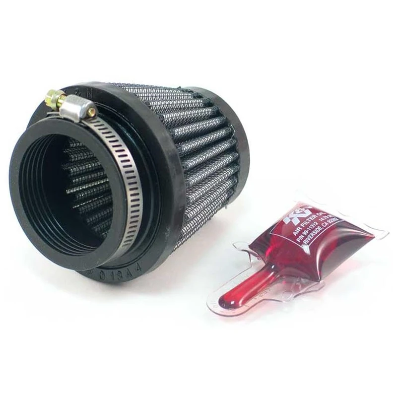 K&N Universal Clamp-On Air Filter: High Performance, Premium, Replacement Engine Filter: Flange Diameter: 1.75 In, Filter Height: 2.5 In, Flange Length: 0.625 In, Shape: Round Tapered, RU-2690