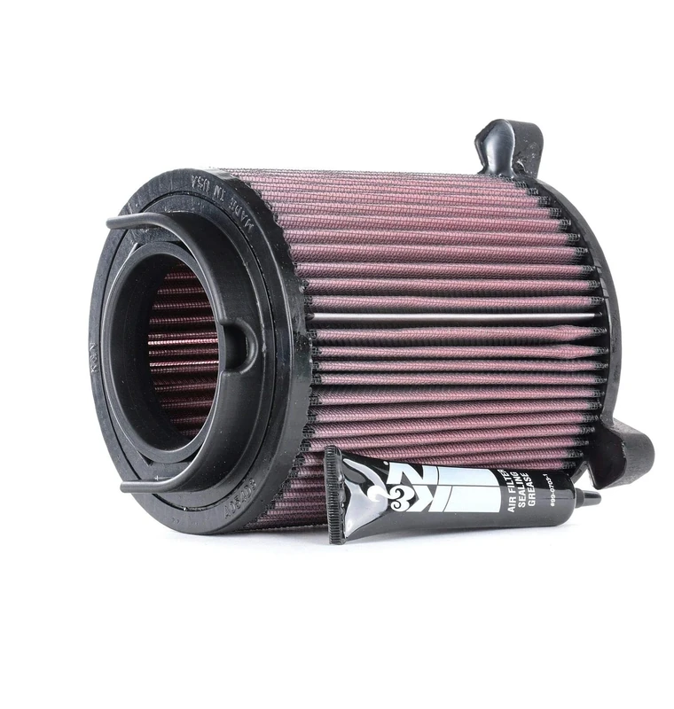 K&N Replacement air filter compatible with Audi A3 1.6 6/2003-2012 (excl. FSi) A3 2.0 excl. Turbo / div VAG (E-2014), Heather Red