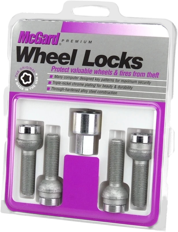 McGard 28018 Wheel Set, Chrome, 4 Locks, 1 Key