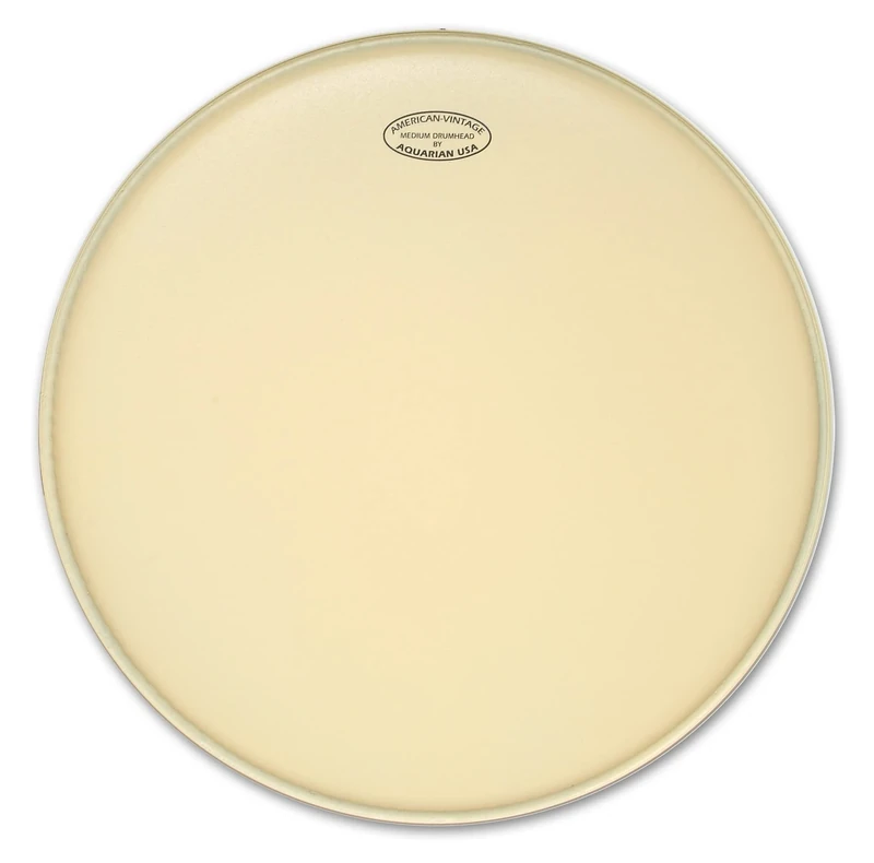 Aquarian VTC-K20 American Vintage Series - 20 inch Bass Drumhead - Cream - W/Felt Strip