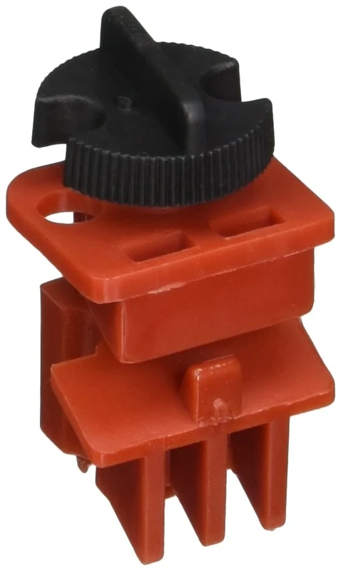Universal Multipole Circuit Breaker Lockout System, 31.75mm x 26.67mm x 57.15mm, Red, Pack of 6