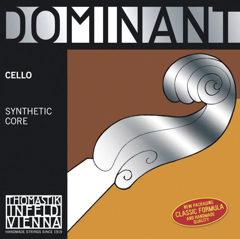 Thomastik single string for cello 4/4 Dominant - G string nylon core, chrome wound, soft