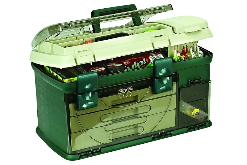 PLANO Three-Drawer Tackle Box,Fishing Tackle Organizer, Portable Storage Organizer, Tool box, Small parts, Removable Trays, Fishing, Beading, School or Office Supplies or Crafting Materials